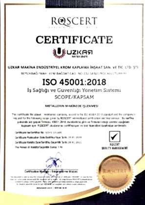 İş Sağlığı Güvenliği Yönetim Sistemi