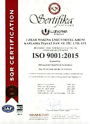 İso 90001 : 2015